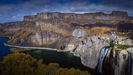 美国爱达荷州的瀑布公园