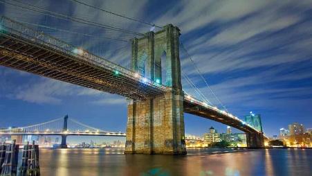 纽约市的布鲁克林大桥