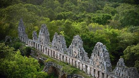 墨西哥尤卡坦半岛的鸽子宫