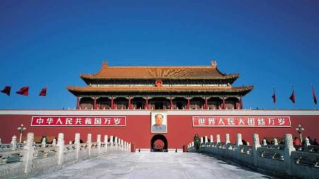 北京天安门的红灯笼