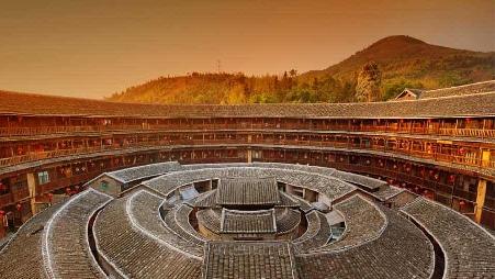 中国福建传统住房，客家土楼