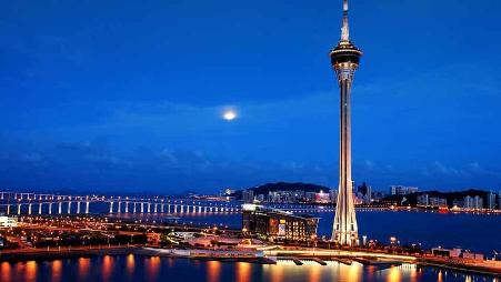 澳门观光塔夜景