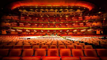 纽约市无线电城音乐厅的内景