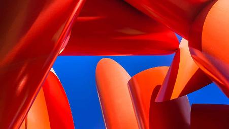 美国华盛顿州，西雅图，亚历山大·利伯曼的奥林匹克伊利亚特雕塑