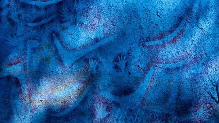 澳大利亚昆士兰州，卡纳芬国家公园，土著岩画