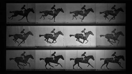 埃德沃德 · 迈布里奇的无声短片:" 飞驰中的萨利·加德纳"