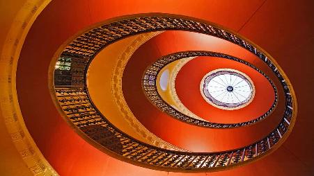 英格兰，德比郡，克隆福德，韦勒斯利城堡内景