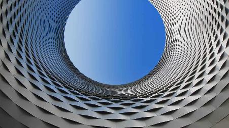 瑞士，巴塞尔会展中心的建筑局部