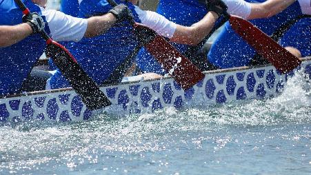 【端午节】龙舟竞赛特写