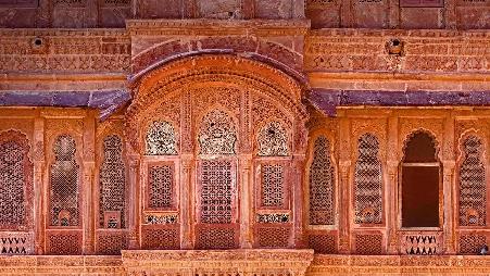 梅兰加尔古堡的外观，焦特布尔，印度