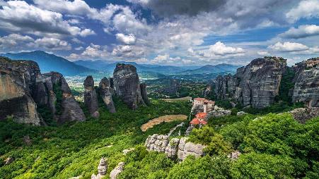 米特奥拉的Roussanou修道院 ，希腊