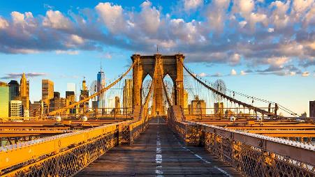 布鲁克林大桥，美国纽约