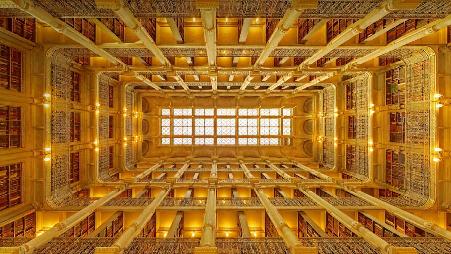 乔治皮博迪图书馆，美国马里兰州巴尔的摩市