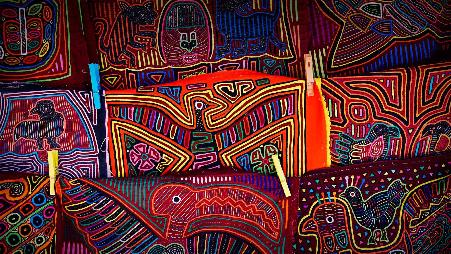 库纳族人的手工艺品，巴拿马圣布拉斯群岛