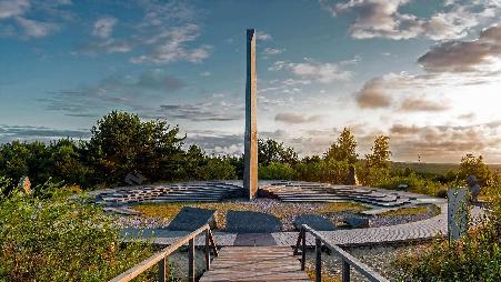 帕尼迪斯沙丘上的日晷，立陶宛库尔斯沙嘴