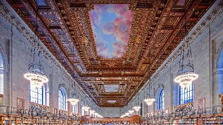 美国纽约公共图书馆玫瑰主阅览室