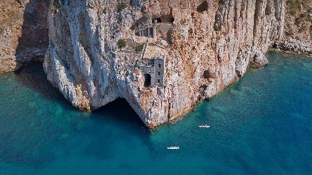 弗拉维亚港，撒丁岛，意大利