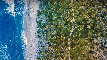 哥伦比亚的加勒比海岸线