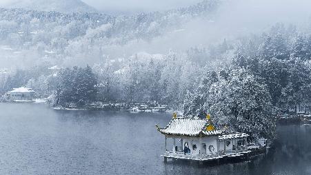 庐山冬季美景，中国江西省