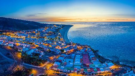 莫罗哈夫莱海滩和科罗拉达斯海滩，富埃特文图拉岛，西班牙加那利群岛