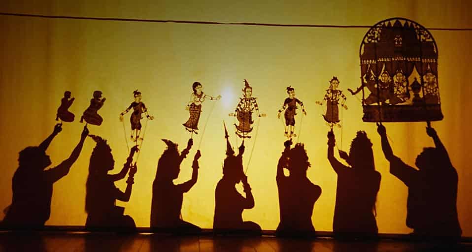 柬埔寨金边的皮影戏