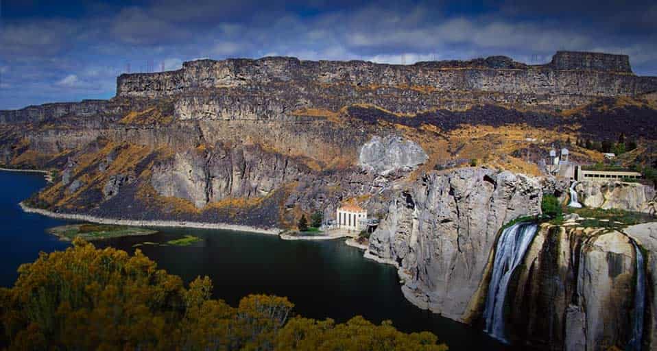 美国爱达荷州的瀑布公园