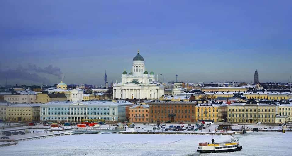 冬季的芬兰赫尔辛基