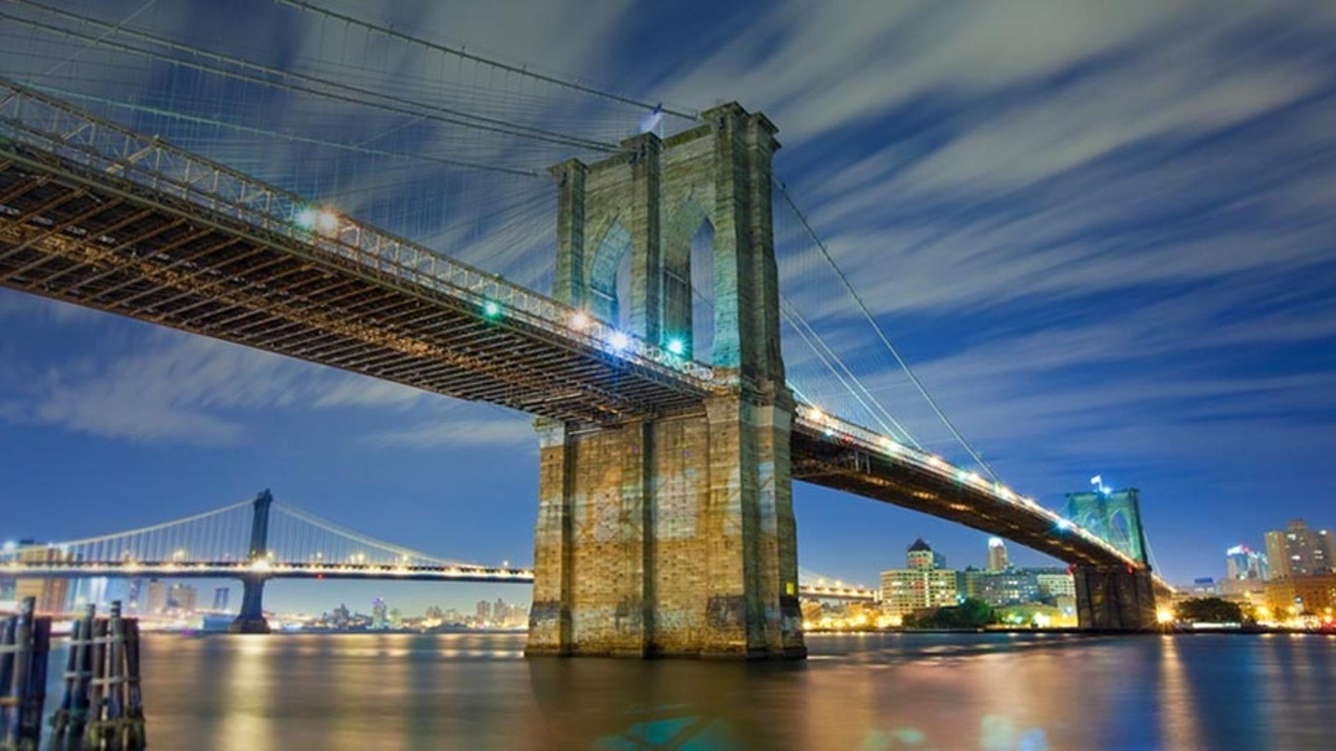 纽约市的布鲁克林大桥