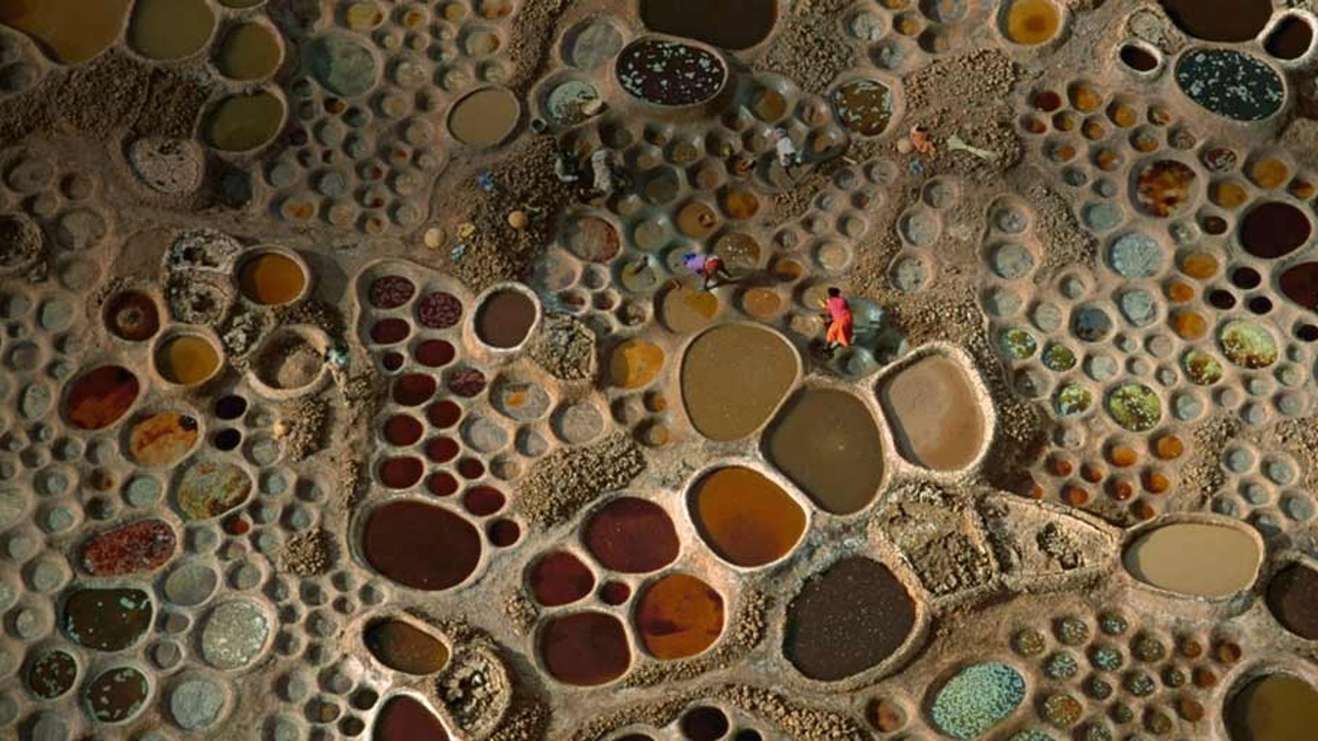 航拍尼日尔盐池