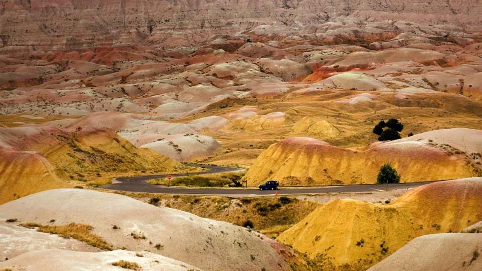 南达科他州的恶地国家公园