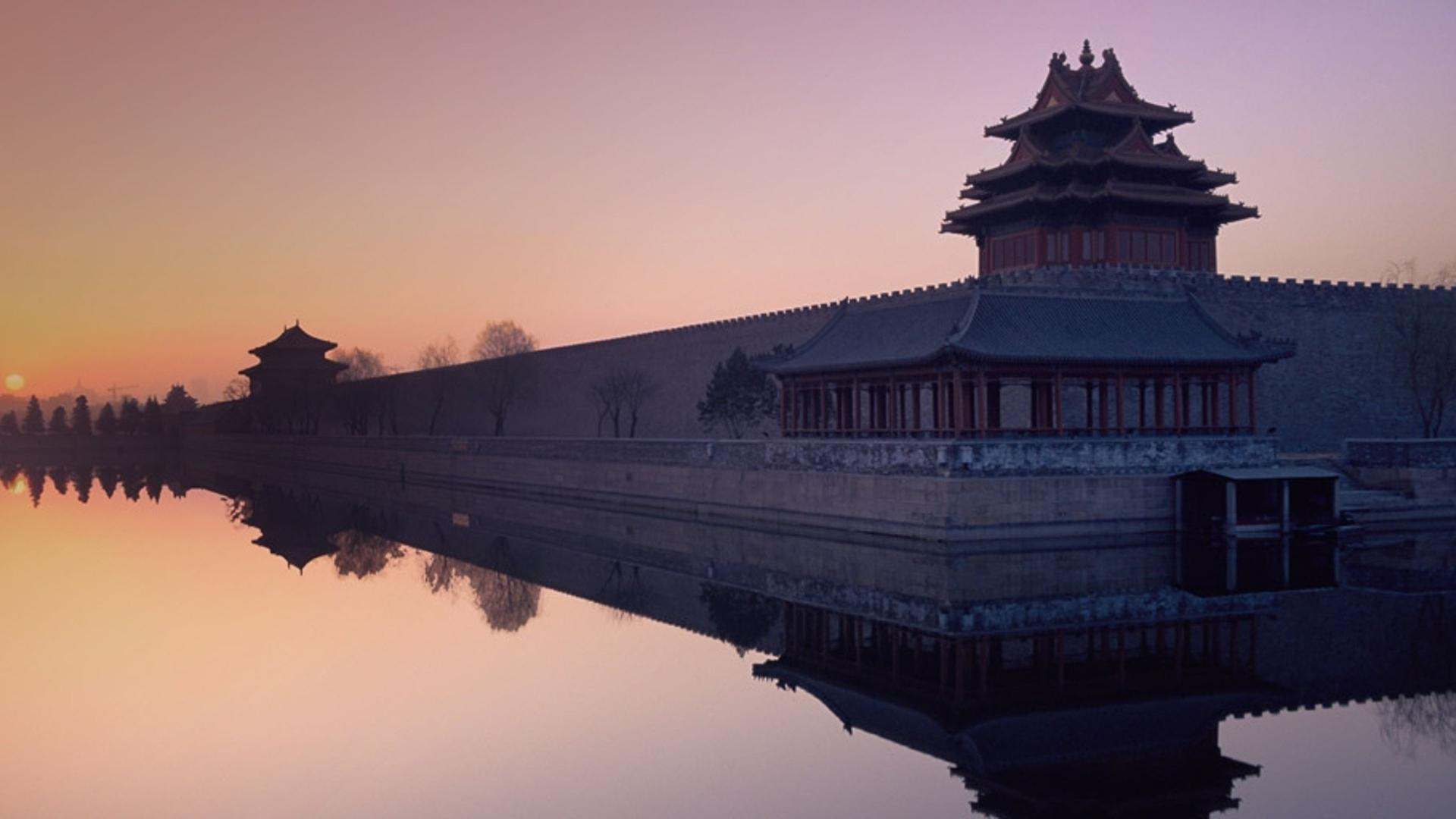 北京紫禁城的日出