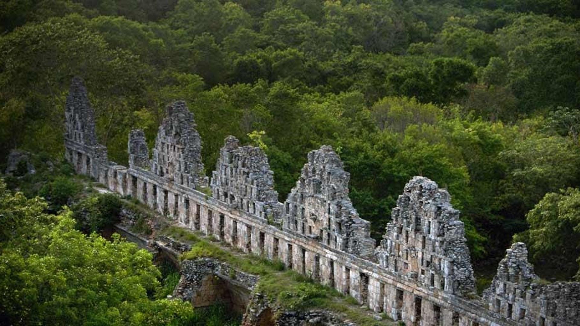 墨西哥尤卡坦半岛的鸽子宫