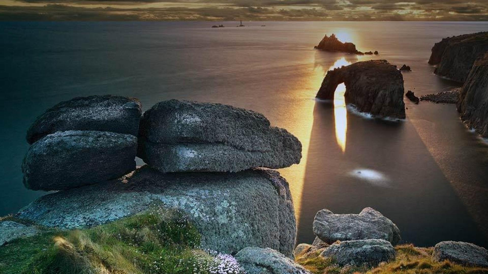 英国康沃尔郡兰兹角，陆地的尽头