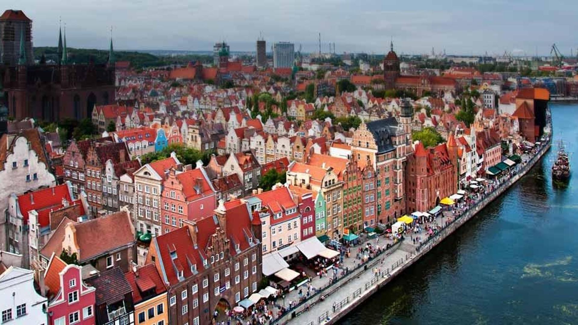 波兰格但斯克市的老城区