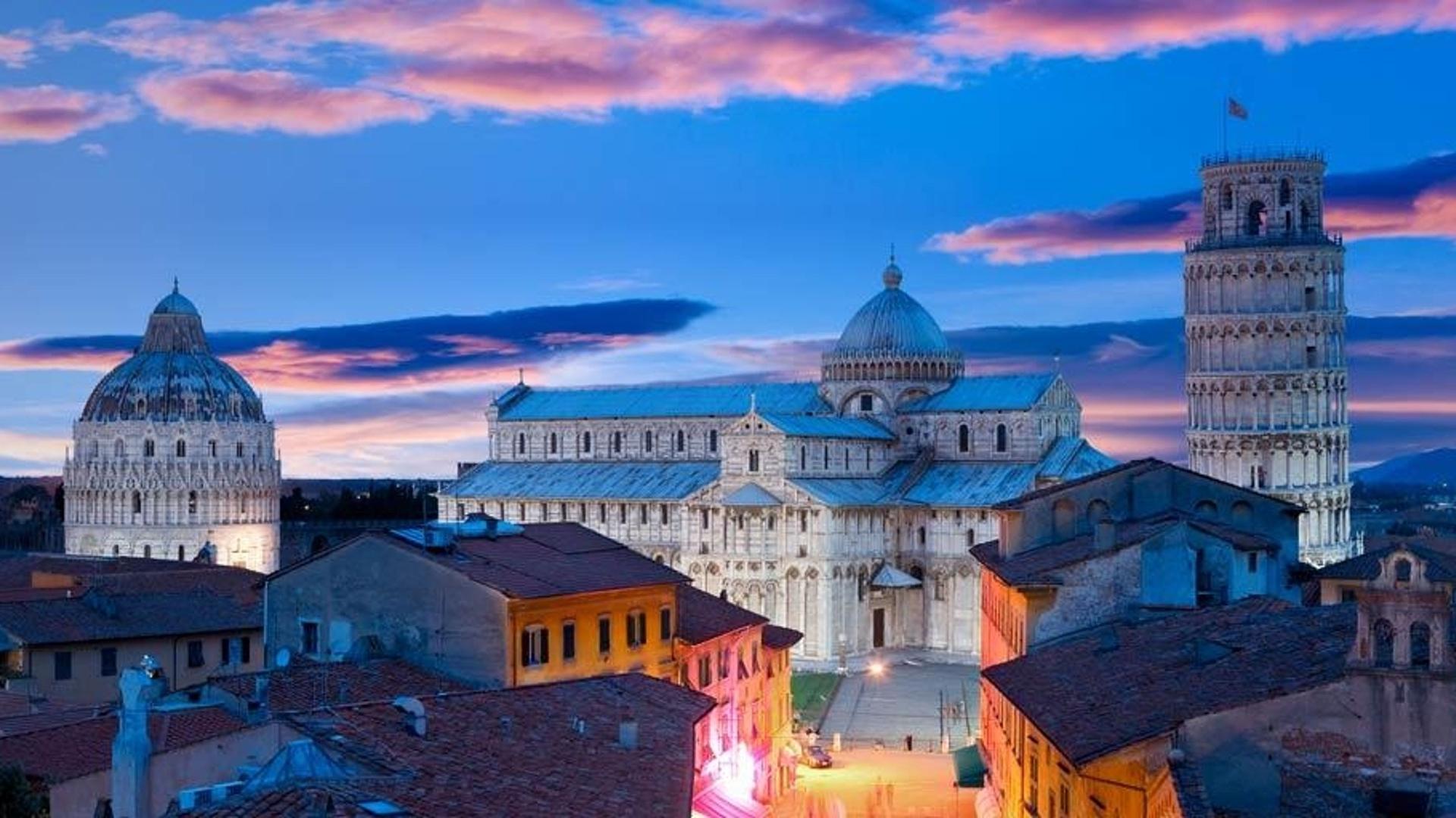 意大利比萨大教堂和钟楼