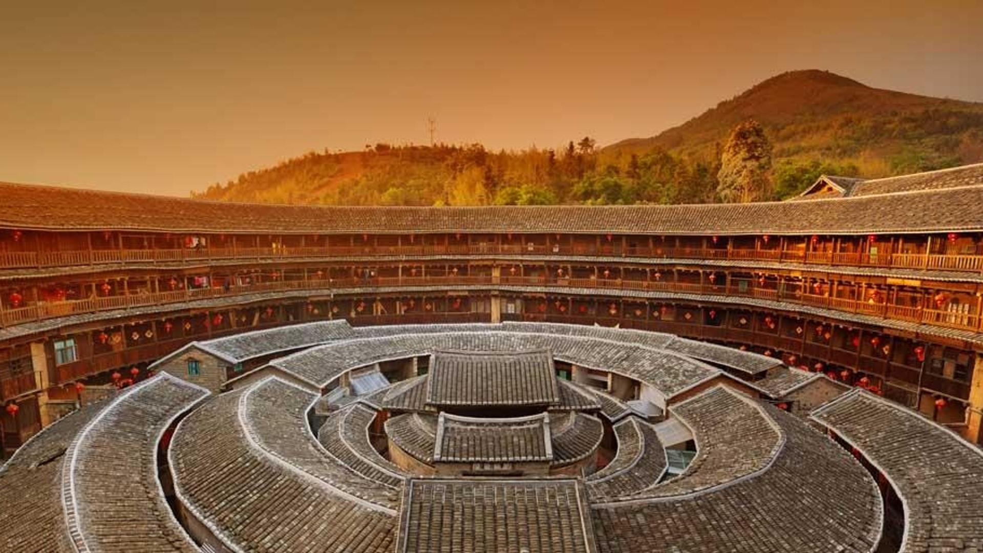 中国福建传统住房，客家土楼