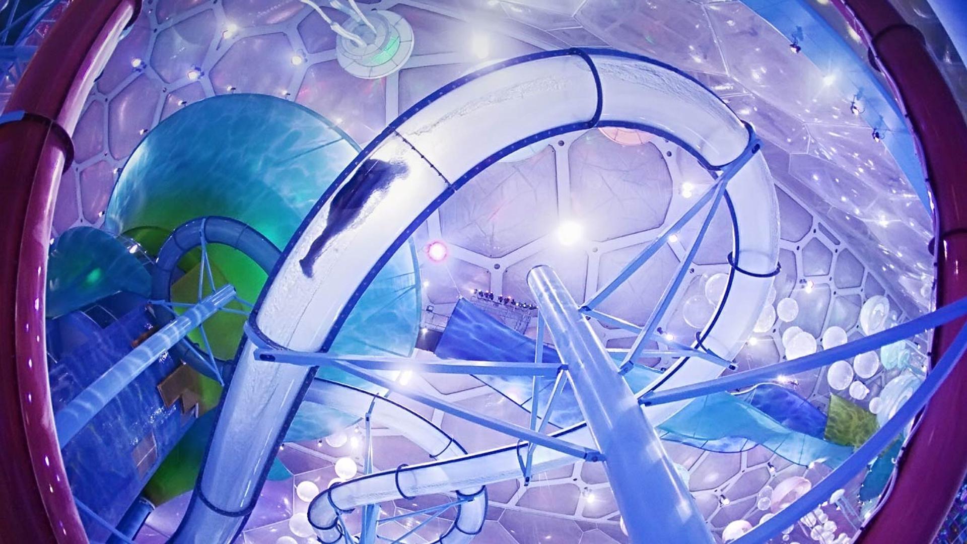 北京水立方内的嬉水乐园