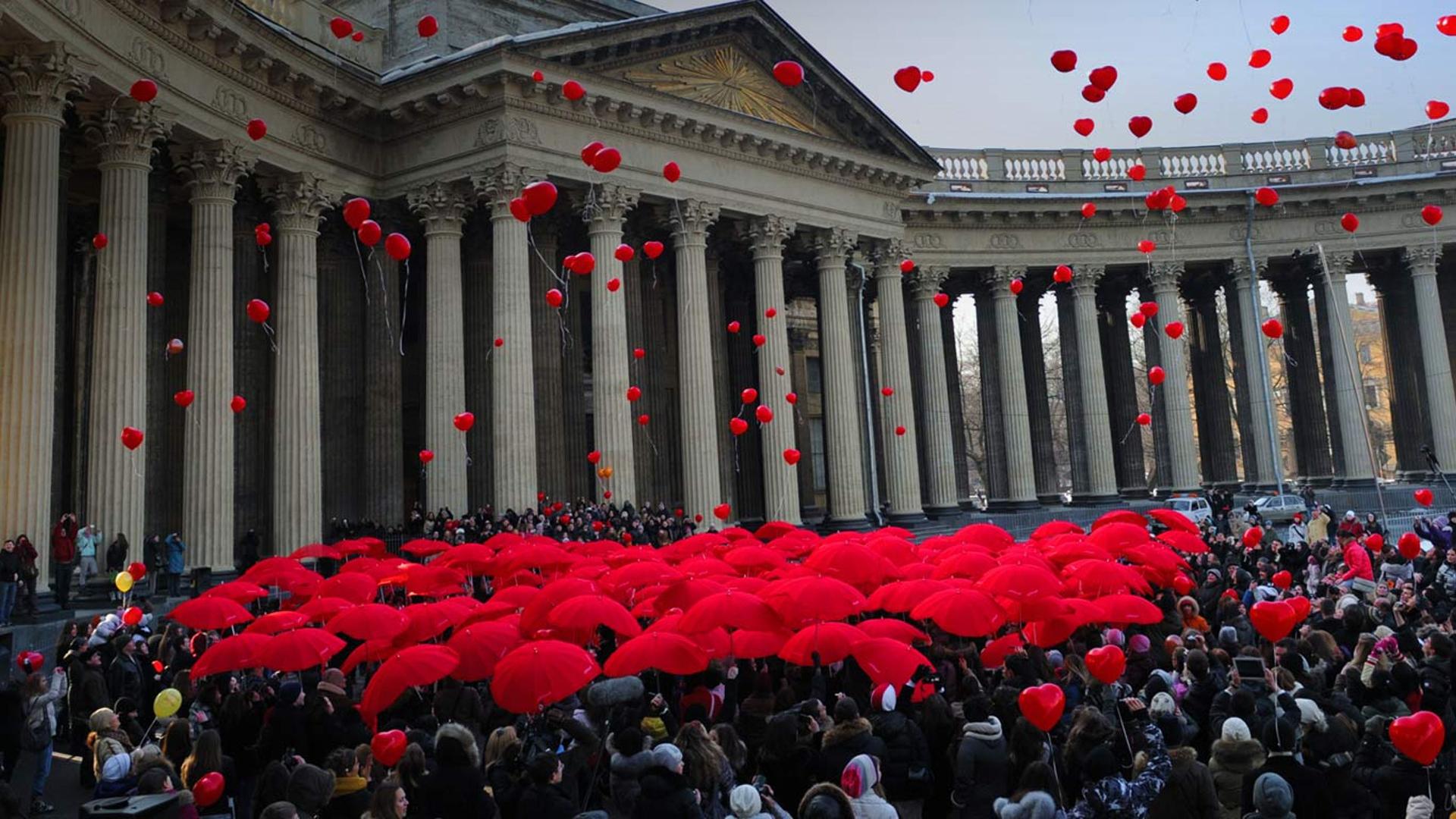 俄罗斯圣彼得堡，国际劳动妇女节庆祝活动