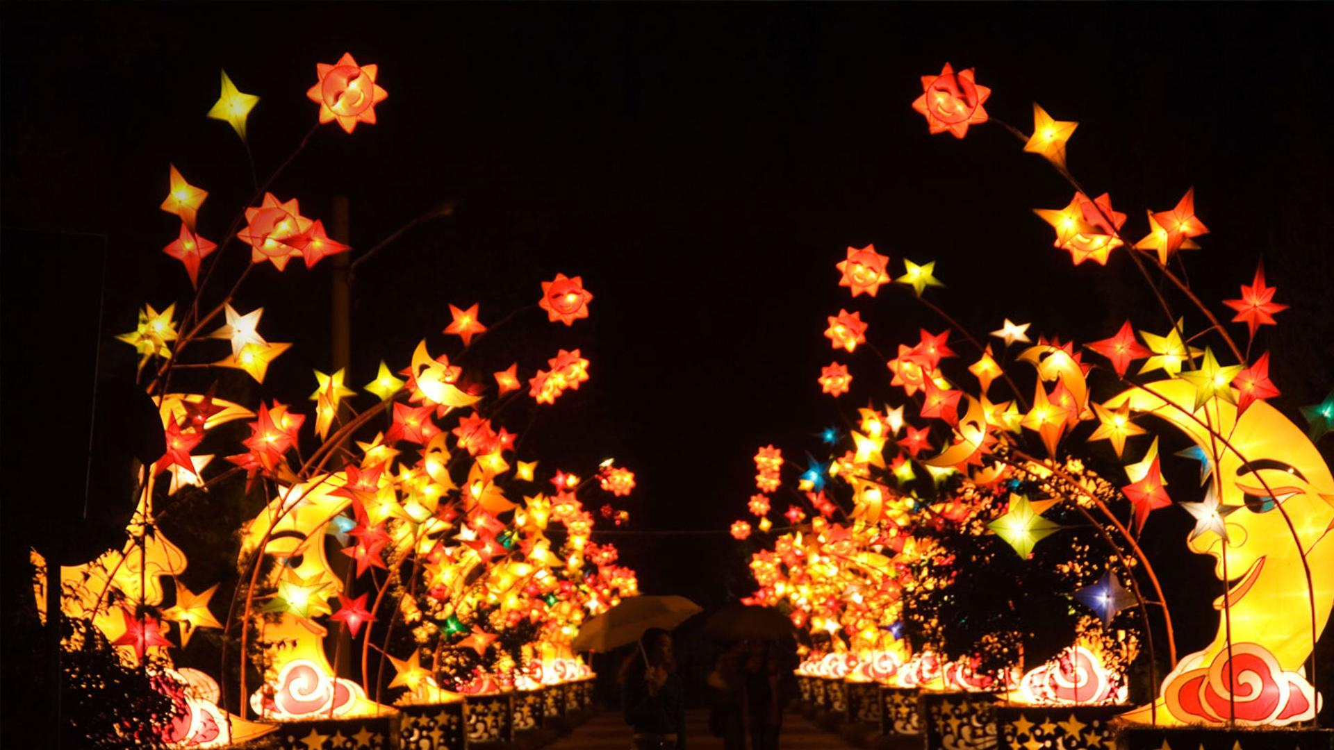 北京中秋圆明园灯会