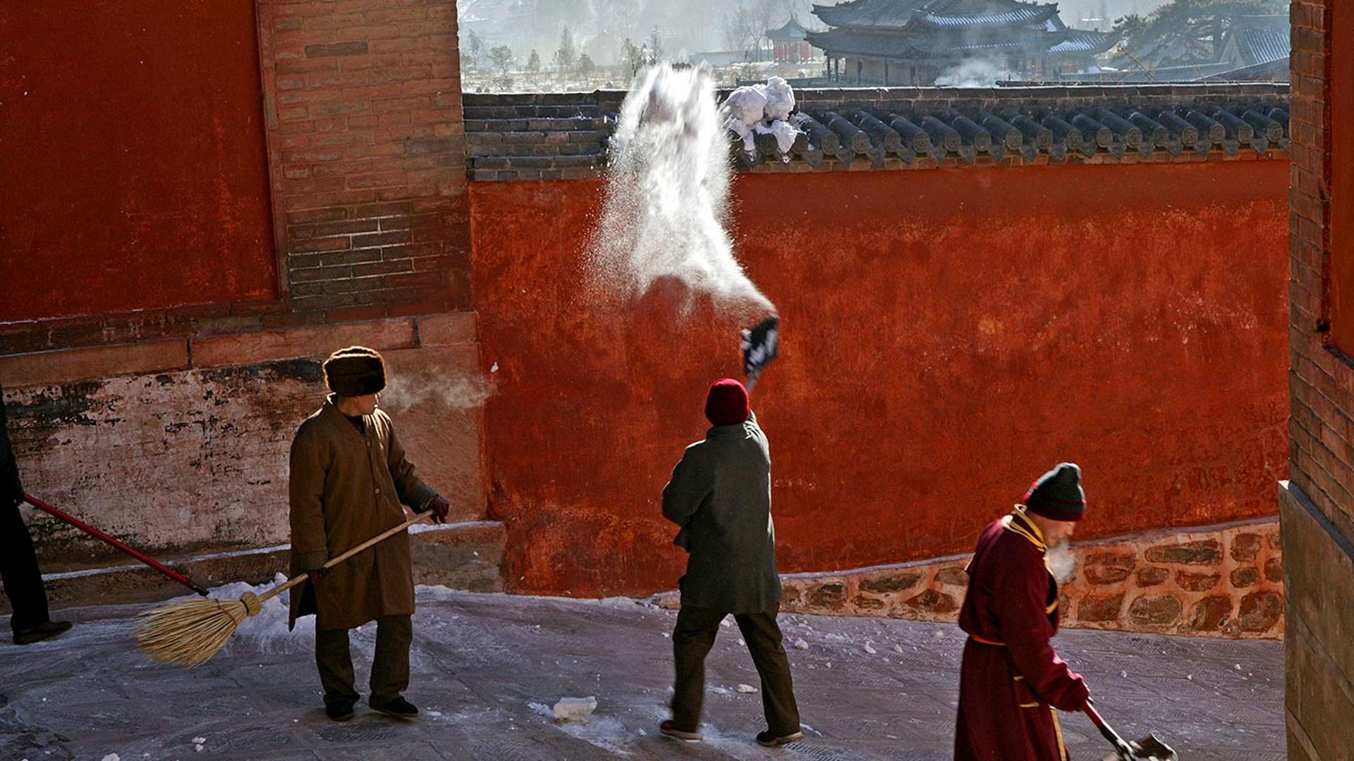 [今日小雪]山西省，五台山，台怀镇，显通寺