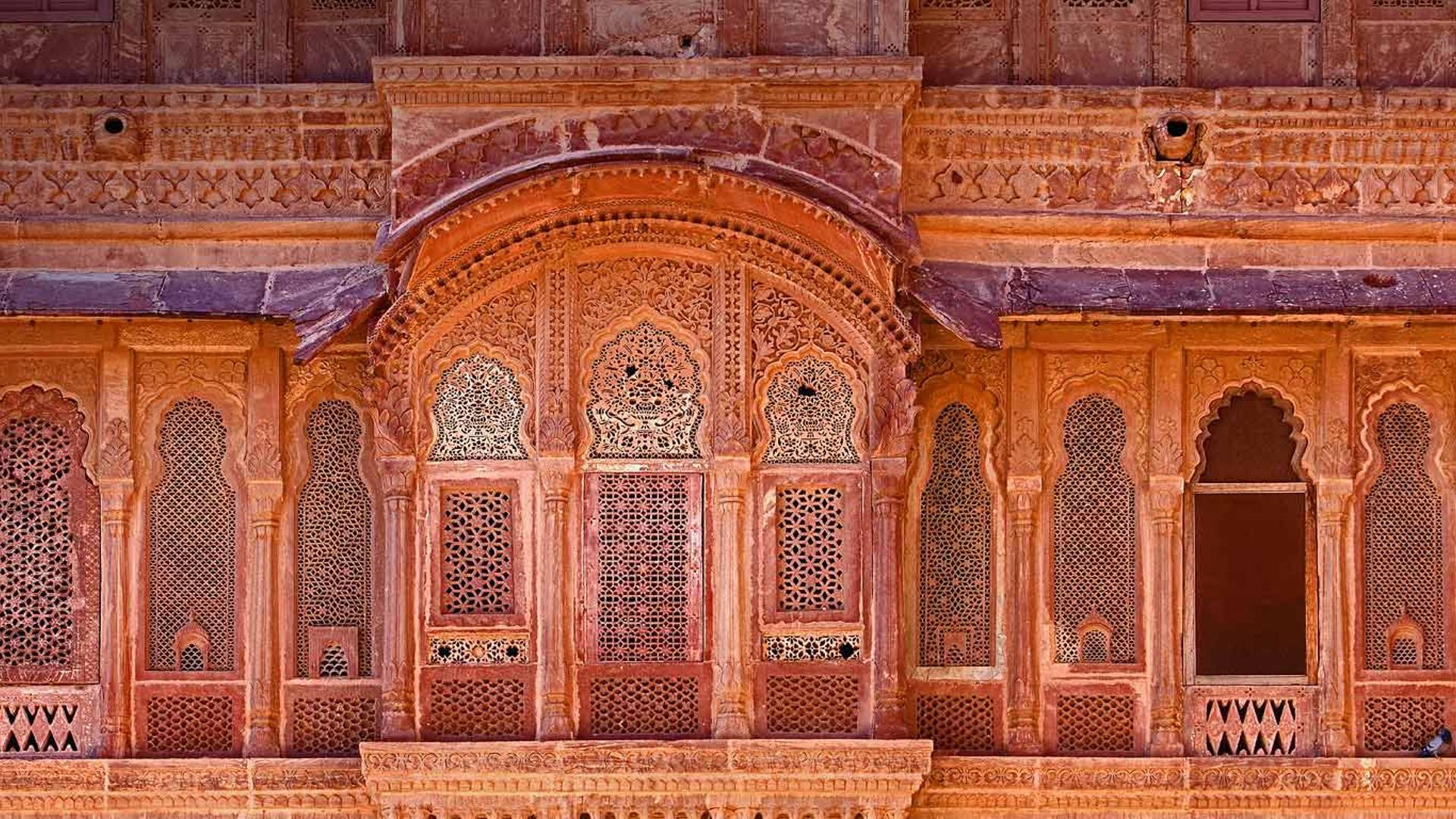 梅兰加尔古堡的外观，焦特布尔，印度