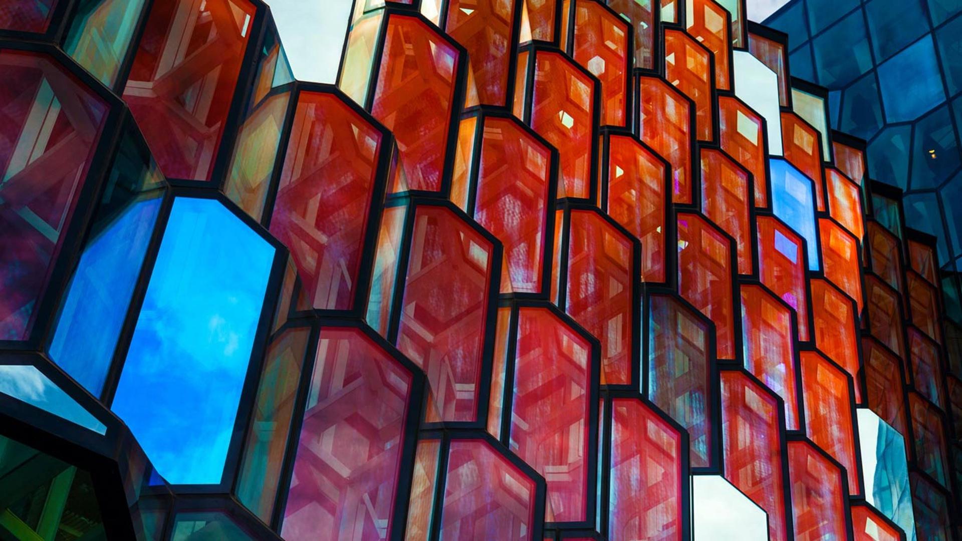 雷克雅未克的哈尔帕音乐厅，冰岛