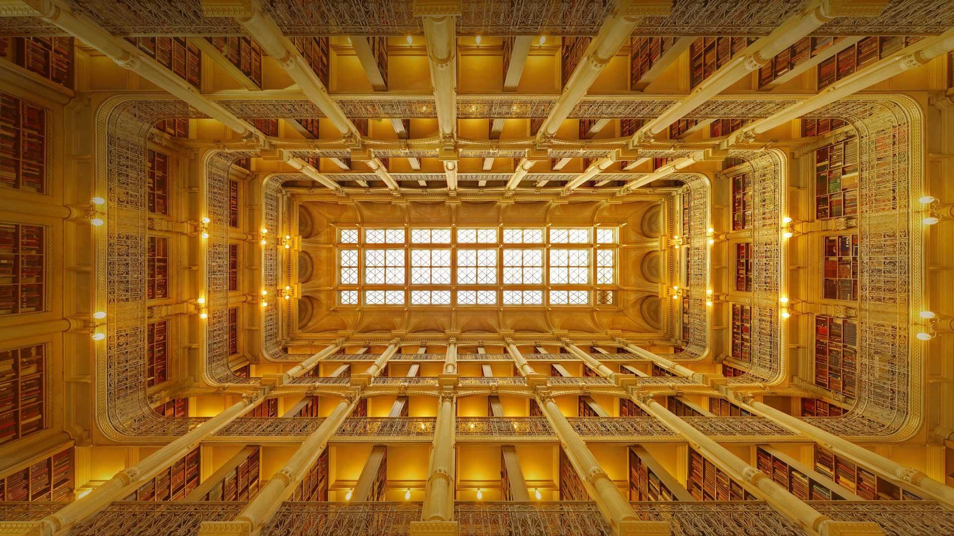 乔治皮博迪图书馆，美国马里兰州巴尔的摩市