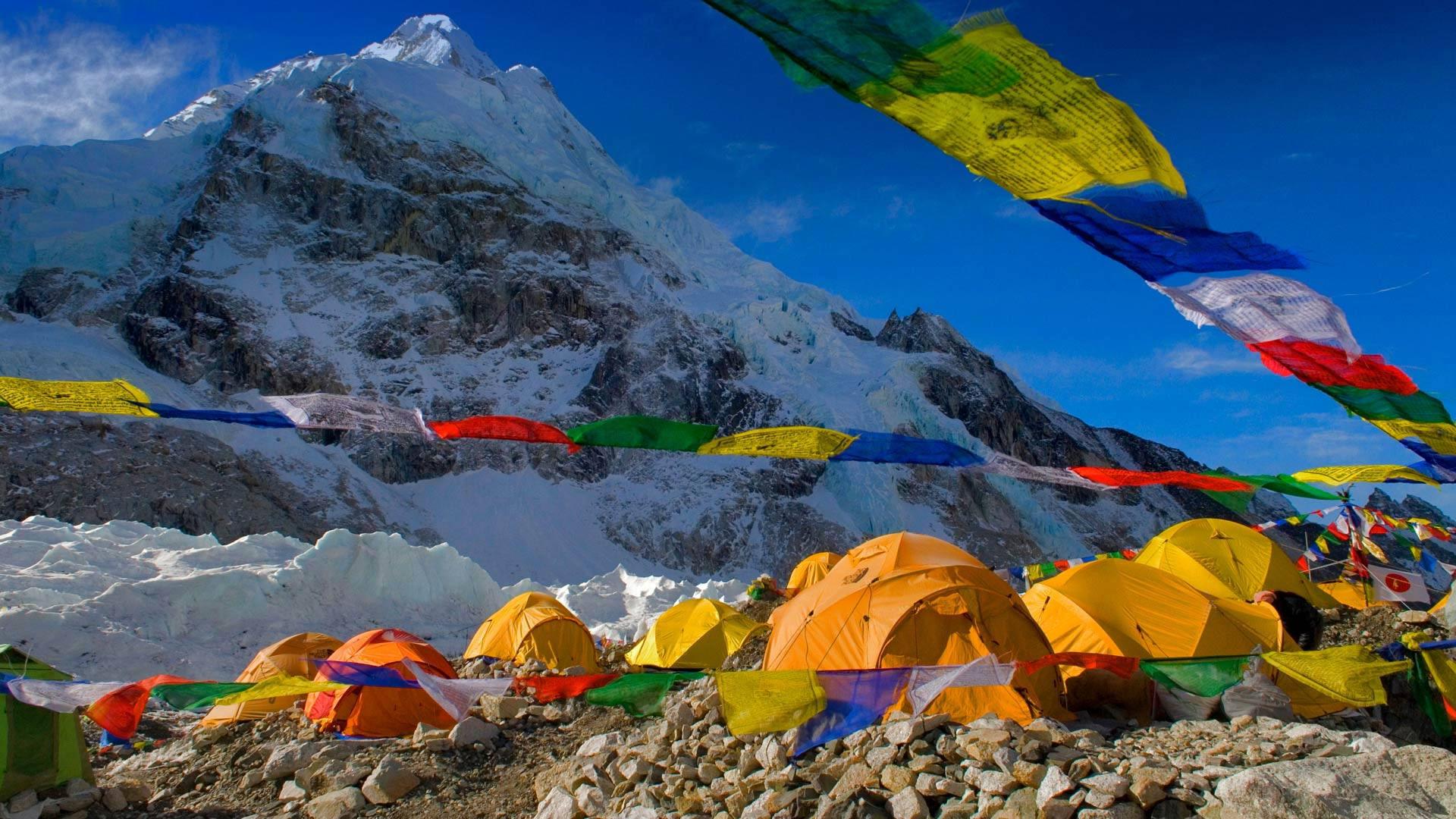 珠穆朗玛峰南基地营，尼泊尔