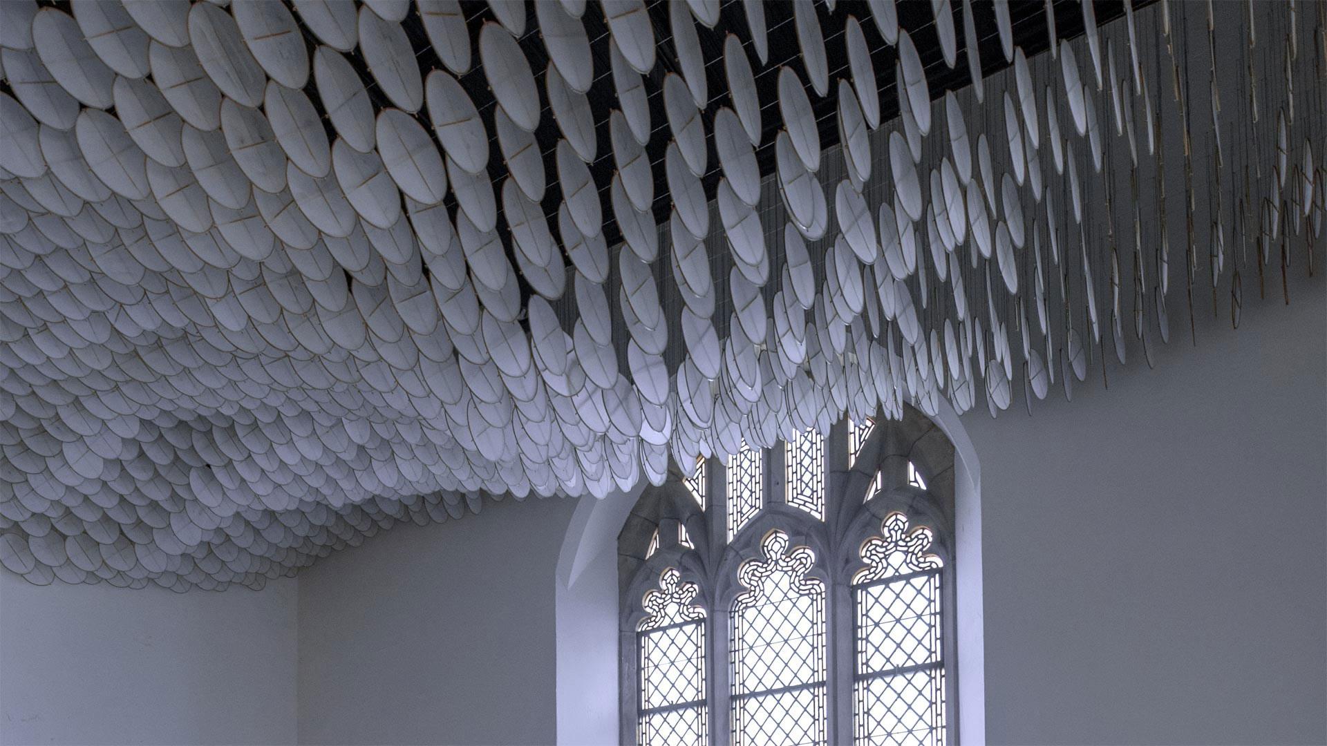 圣科尼利厄斯教堂内的艺术装置'The Eclipse' ，美国纽约市总督岛