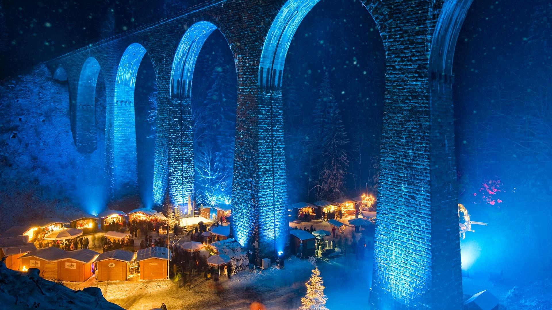 拉文纳峡谷圣诞市集 ，德国