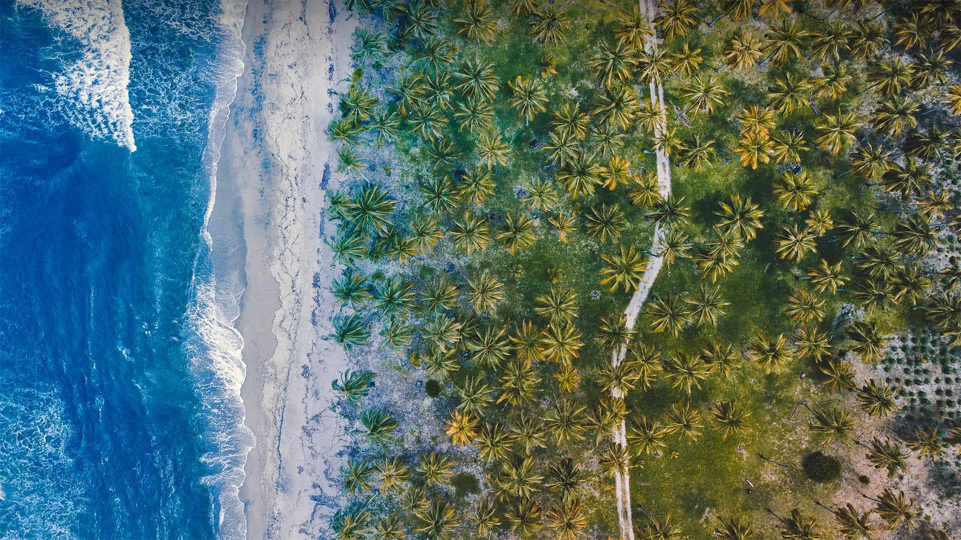 风景秀丽的加勒比海岸，哥伦比亚